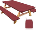 Picnic Table and Bench Cover Set, Waterproof Fitted Elastic Cloth by Unknown