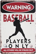 Baseball Wall Decor Chic Metal Sign for Boys Room by WelcometoLUCDNC