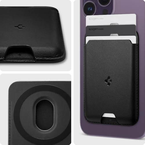 Spigen for MagSafe Wallet, Holds 3 Cards, Strong Magnet, Valentinus MagFit - Image 3