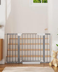 Cumbor 29.7-48 in Baby Gate for Stairs, Auto Close Dog Gate Indoor, Gray by Cumbor
