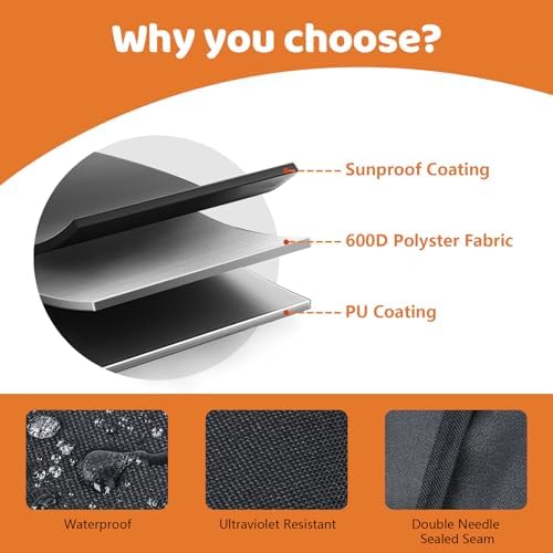 Grill Cover for Charbroil Bistro Pro Electric Grill Griddle,BBQ Grill Cover For Charbroil Grill 25302161 25302145 25302146 25302147 25302148 Full-Length All Weather Grill Cover CB1250073P4 Accessories - Image 3