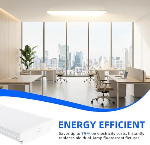 hykolity 4FT 7'' W LED Wraparound Light, 40W, 4400LM, 4000K, 110LM/W - Image 2
