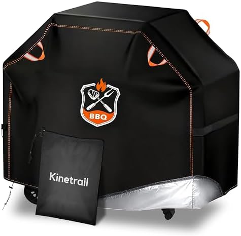 Grill Cover, Universal 58" BBQ Grill Cover for Outdoor Grill, Waterproof, Weather Resistant, Fade Resistant Gas Grill Cover with Adjustable Double Straps for Weber, Char-broil, Nexgrill, etc by Unknown