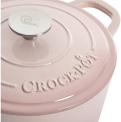 Crock-Pot Artisan Round Enameled Cast Iron Dutch Oven, 5-Quart, Pistachio Green - Image 4