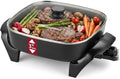 Elite Gourmet 12" PFAS-Free Ceramic Electric Skillet, 1200W, Extra-Deep by EliteGourmet