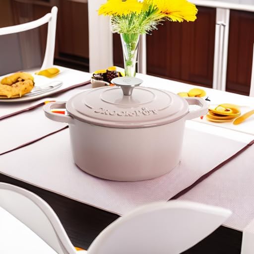Crock-Pot Artisan Round Enameled Cast Iron Dutch Oven, 5-Quart, Pistachio Green - Image 5