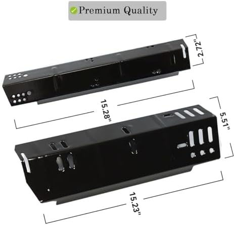 Grill Heat Plate Replacement for Dyna-Glo 5 Burner DGH474CRP DGH485CRP DGH483CRP, Dyna-Glo 4 Burner DGH450CRP Grills, Porcelain Steel Heat Plate for Revoace GBC1793W, 5 Pack - Image 3