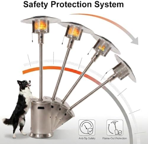 Patio Heater with Directional Heating, Outdoor Heaters for Patio - Image 7