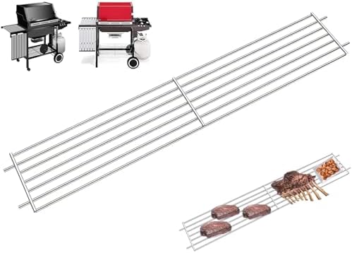 7513 Warming Rack for Weber Genesis 1000-5500, Silver & Gold B/C Grill by DcYourHome