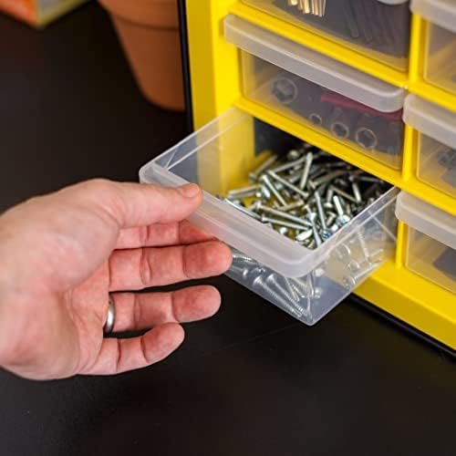 IRIS Plastic Hardware Storage Drawer, 44 Drawer Parts Cabinet - Yellow - Image 5