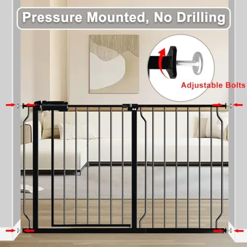 Fairy Baby 43.5-48 Inch Extra Wide Baby Gate for Stairs & Doorways No Drill - Image 5
