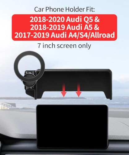 Car Phone Holder for Audi A4/S4/A5/Q5 2018-2019 7" Screen Magsafe Mount - Image 2