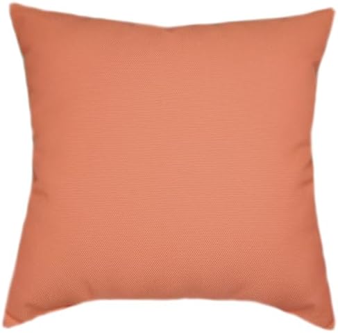 Sunbrella Mezzo Coral Outdoor Pillows, Textured Sunbrella Pillows, Home Decor Pillow for Outdoor Patio Furniture (18x18) by TPODesign