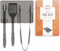 Yukon Glory Silicone Tool Rest Mat, Grey, Holds 3 Grill Tools by YukonGlory