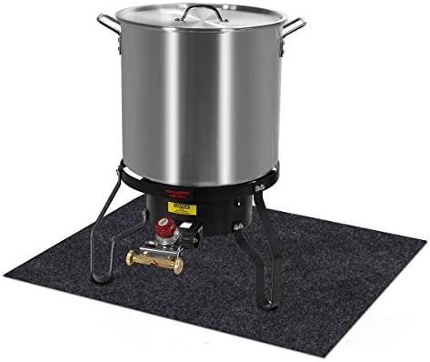 Under the Turkey Fryer Mat,Absorb Oil and Water,Protects BBQ Deck or Patio from Oil,Grease,and Spills, Slip Resistant and Waterproof (Turkey Fryer Mat:36inches x 30inches) - Image 2