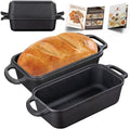 Cast Iron Loaf Pan with Lid 9x5 Inch,Sourdough Pan by Bakethewarmthoflife