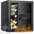 2.0 Cub Large Fireproof Safes for Home Use, Digital Security Safe Box Fireproof Waterproof with Combination Lock and Removable Shelf, Home Fire Safe for Document Money Medicines Valuables by DigitalHomeSecuritySafeBox
