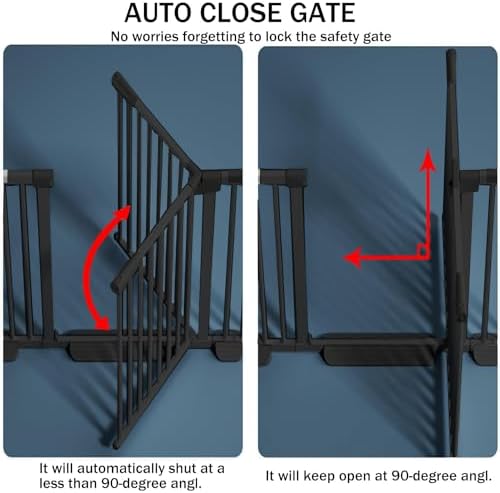 SHYUJAJIE 51.18 Inch Extra Tall Pet Gate - Image 6