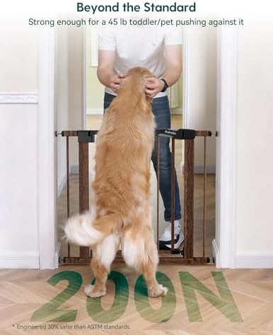 Babelio 26-40 in Pressure Mounted Baby Gate for Stairs, PressGuard Dog Gate - Image 3