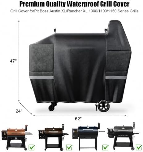 QuliMetal Grill Cover for Pit Boss Austin XL/1000/1100 Series - Image 2