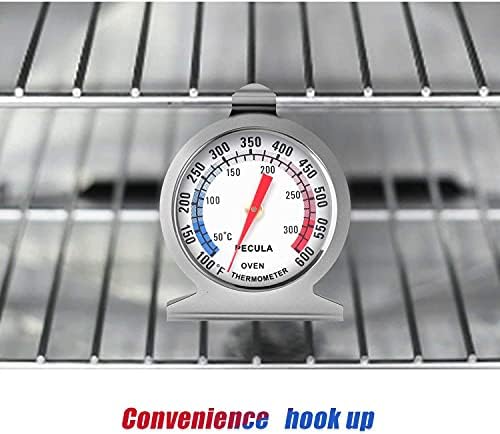 Oven Thermometer 2 Pack 50-300°C/100-600°F, Oven Grill Fry Chef Smoker Thermometer Instant Read Stainless Steel Thermometer Kitchen Cooking Thermometer - Image 4
