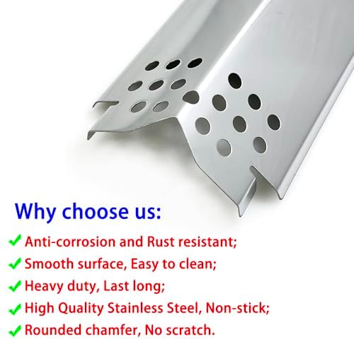 DP149 (5-pack) Stainless Steel Grill Heat Plates Replacement for Home Depot Nexgrill 4 burner 720-0830H, 5 Burner 720-0888, 720-0888N, 720-0882A, 720-0882S, 6 Burner 720-0896B, 720-0898… - Image 3