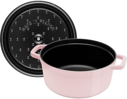 Staub Cast Iron 4-qt Round Dutch Oven - Peony Pink - Image 6