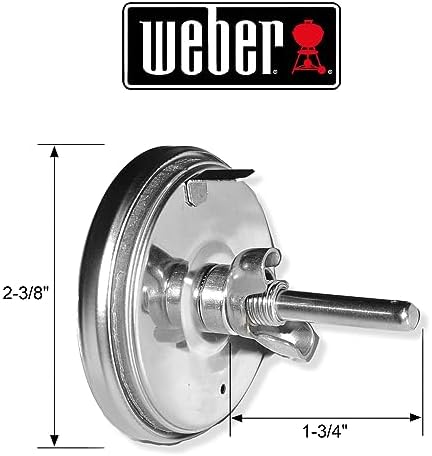 Weber Replacement Thermometer 67088, Center Mount, 2-3/8" Diameter - Image 2