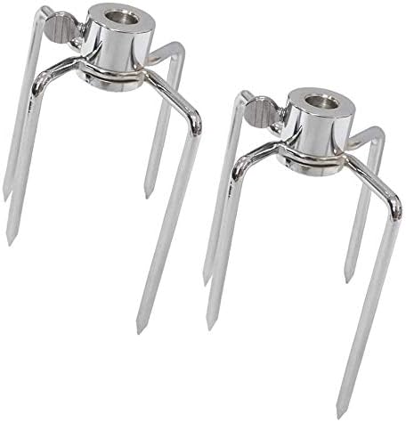 4 Pack Stainless Steel 304 Universal Grill Rotisserie Meat Forks Set - Fits 1/2-Inch and 3/8-Inch Hexagon & 3/8-Inch and 5/16-Inch Square & 1/2-Inch Round Spit Rods - Image 3