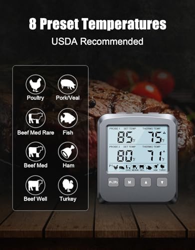 Dual Probe Meat Thermometer Digital for Cooking, Grilling & Smoking - Image 5