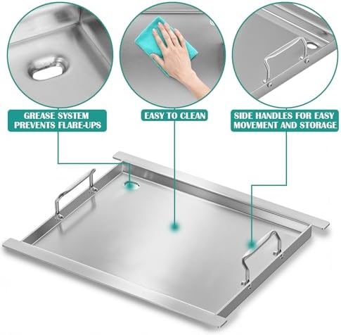 Full-Size Griddle Insert for Napoleon Rogue and Freestyle 425 Grills - Image 3
