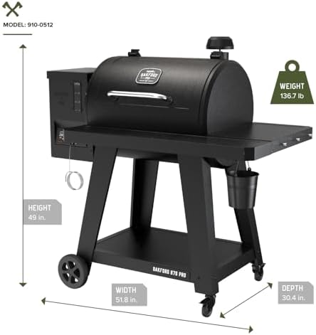 Oakford Pro Pellet Gril with 824 SQ In Cooking Area, I-Site View Indicator - Image 4