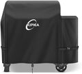Kipiea 600D Heavy Duty Pellet Grill Cover for Weber Searwood XL 600 & Smoque XL, Waterproof Wood Pellet Smoker Cover with Windproof Buckles, UV Resistant, No Tear, No Fading by Kipiea