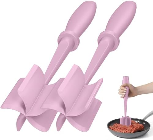 2Pack Meat Chopper Upgrade Hamburger Smasher, Masher for Ground Beef by PGYARD