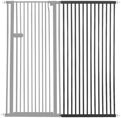 Lumizone Extra Tall Cat Gate Extension Kit 61.02" High 29.52" Wide Black by Lumizone