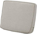 Classic Accessories Montlake Water-Resistant 25 x 22 x 4 Inch Patio Lounge Back Cushion, Heather Grey, Outdoor Loveseat Cushions by ClassicAccessories