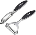 FUHUY Vegetable, Apple Peelers for kitchen, Fruit, Carrot, Veggie, Potatoes Peeler, Y-Shaped and I-Shaped Stainless Steel Peelers, with Ergonomic Non-Slip Handle & Sharp Blade, Good Sturdy (2PCS) by FUHUY