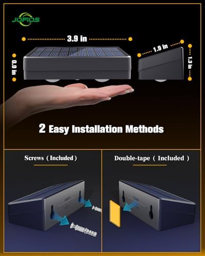 JOFIOS Solar Fence Lights 16 Pack, 50 Lumens Outdoor Solar Lights with 12 Modes RGB Color Glow LED，Waterproof, Solar Lights for Patio, Backyard, Deck, Fence, Railing - Image 6