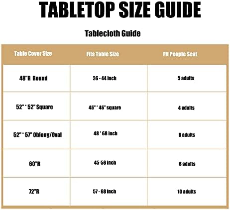 LUSHVIDA Round Tablecloth, Fitted Table Cloth for 57"-68" Tables, Red - Image 6