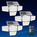 Solar Flood Lights Outdoor,White Motion Sensor Lights 3600LM by TuyLuxeHome