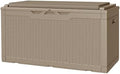 JUMMICO 100 Gallon with Cushion Deck Box, Waterproof Outdoor Storage Box by JUMMICO