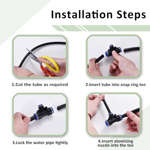 Plant Misting Sprinkler System Kit for Outside Patio - Image 6