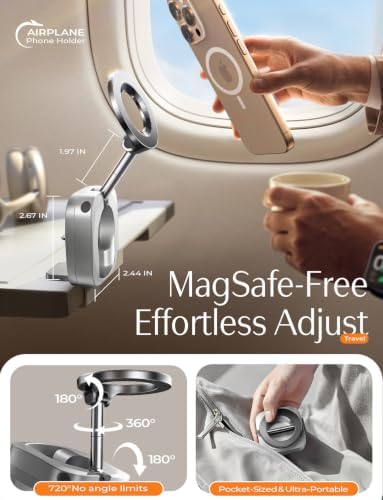 LISEN Airplane Travel Essentials Flying Airplane Phone Holder Magsafe - Image 2