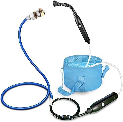 Portable Misting System with Water Pump, Plant Sprayer & Garden Hose Mister 3-in-1, No Faucet Required Misters for Outside Patio Beach Camping Golf Cart Boat, Smart Misting Cooling System - Image 2