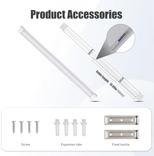 2 Packs 3FT LED Batten Light with 50cm Cable, Ultra-Thin Slim Ceiling Surface Mounted Light, 30W, 4000K, IP20, LED Ceiling Lamp for Garage, Shop, Hallway, Office, Market - Image 4