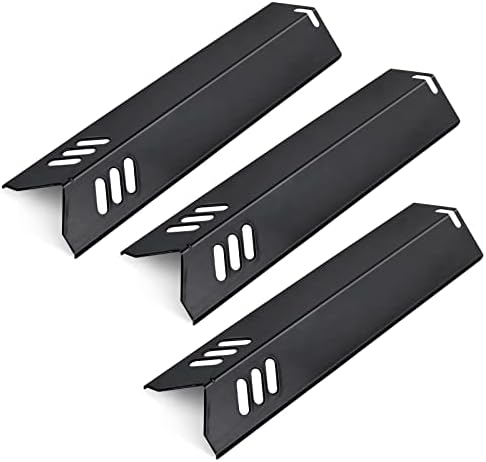 Grill Heat Plates Shield for Revoace Gas Grill GBC1690W GBC1705WV GBC1706W GBC1793W, Backyard Grill BY14-101-001-05 BY16-101-002-06, Uniflame Grill GBC1030WRS GBC1134W Porcelain Burner Covers by Clivimi