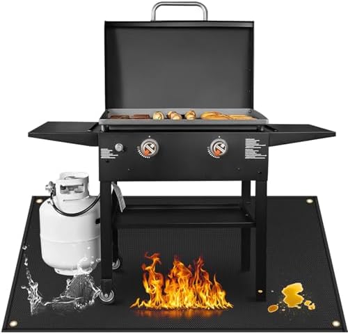 Grill Mat for Blackstone Griddle Accessories 28 & 36in, 70 x 48 x 0.02in by Amerbro