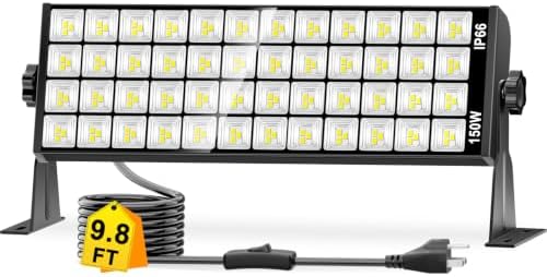 150W 18000LM Shop Light with 9.84FT Cord+Switch, IP66 for Garage Workshop by YIEELOG-DecorYourLife