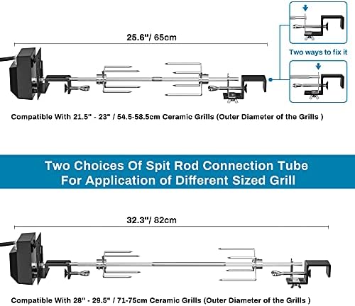 Skyflame Stainless Steel Rotisserie Kit with Heavy Duty Motor - Image 4