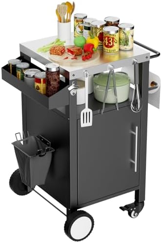 Outdoor Grill Cart with Patio Furniture, Outdoor Grill Table with Storage by AHOMRTHOMEFLAGSHIPSTORE